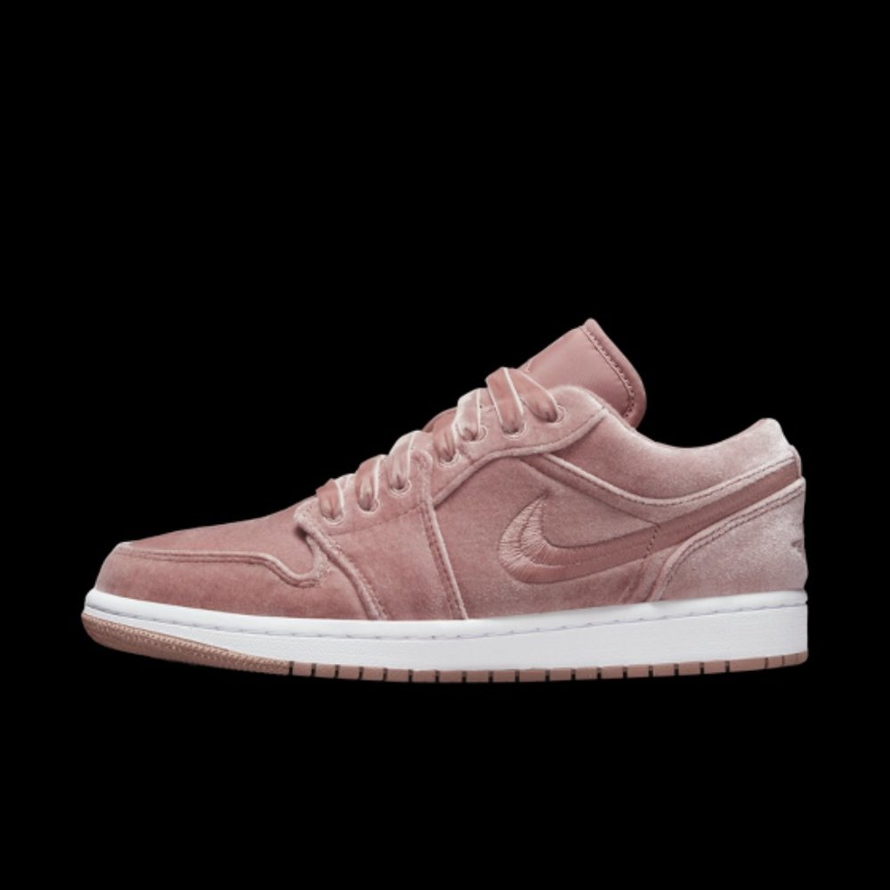 Nike Air Jordan 1 Low SE "Pink Velvet" White Shoes DQ8396-600 Women's Size 9.5